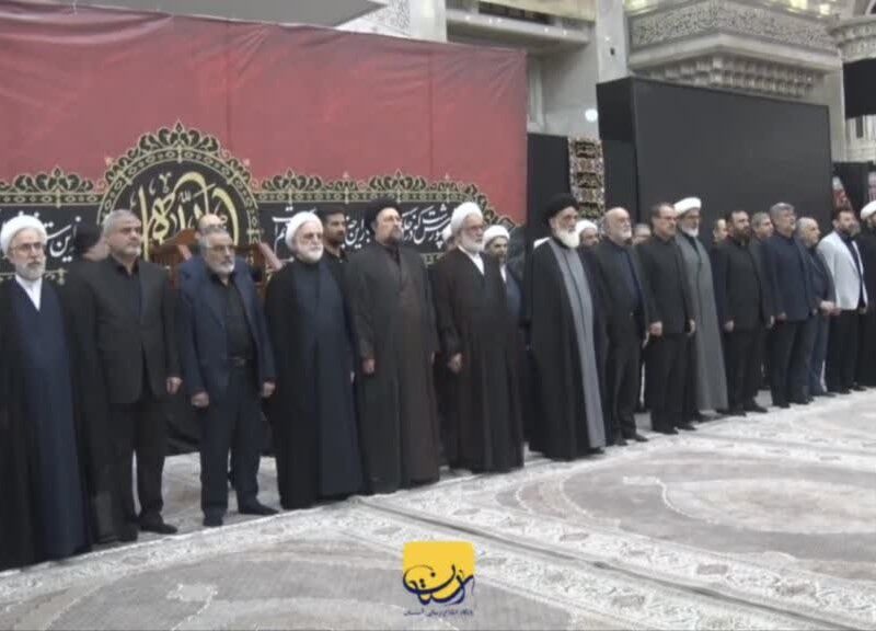 تجدید میثاق رئیس و مسئولان عالی قضایی با آرمان‌های بنیانگذار جمهوری اسلامی ایران با حضور یادگار امام
