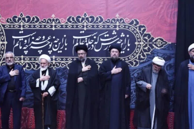برگزاری مراسم عزاداری سالار شهیدان در حرم مطهر امام خمینی(س) با حضور یادگار امام