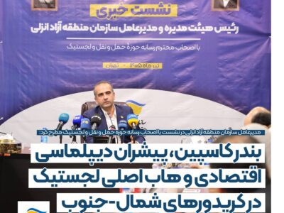 بندر كاسپین، پیشران دیپلماسی اقتصادی و هاب اصلی لجستیك در كریدورهای شمال – جنوب – جمهور نیوز