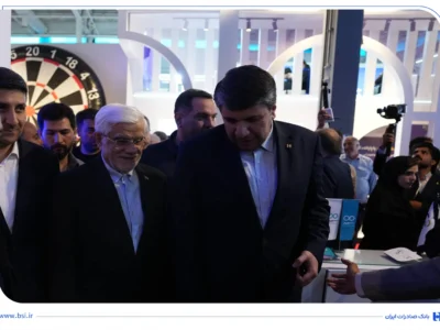 میزبانی بانک صادرات ایران از معاون اول رئیس‌جمهور در نمایشگاه الکامپ