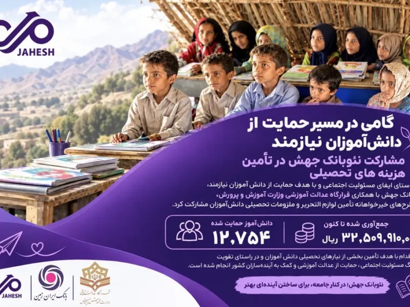 مشارکت نئو‌بانک جهش در تأمین هزینه‌های تحصیلی