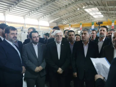 افتتاح کارخانه ریسندگی آریا ریس مهستان با حضور معاون اول رئیس‌جمهور