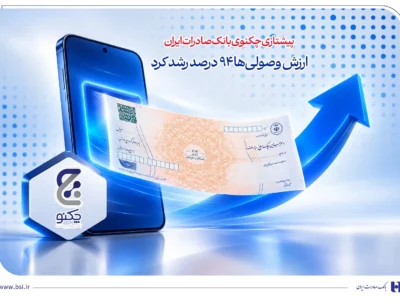 پیشتازی «چکنو» بانک صادرات ایران/ ارزش وصولی‌ها 94 درصد رشد کرد